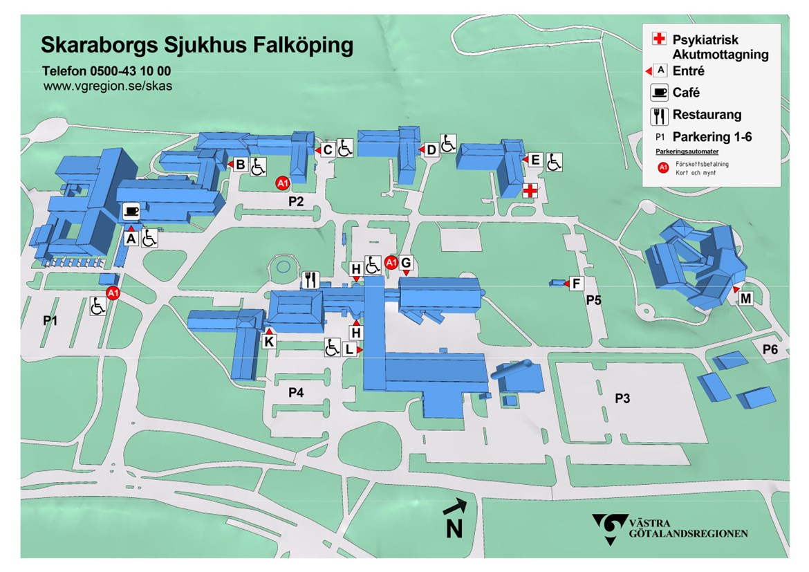 karta över falköping Karta och parkering   Skaraborgs Sjukhus