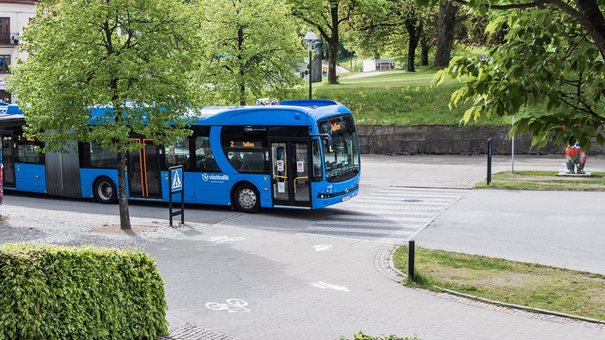 En stadsbuss i Borås