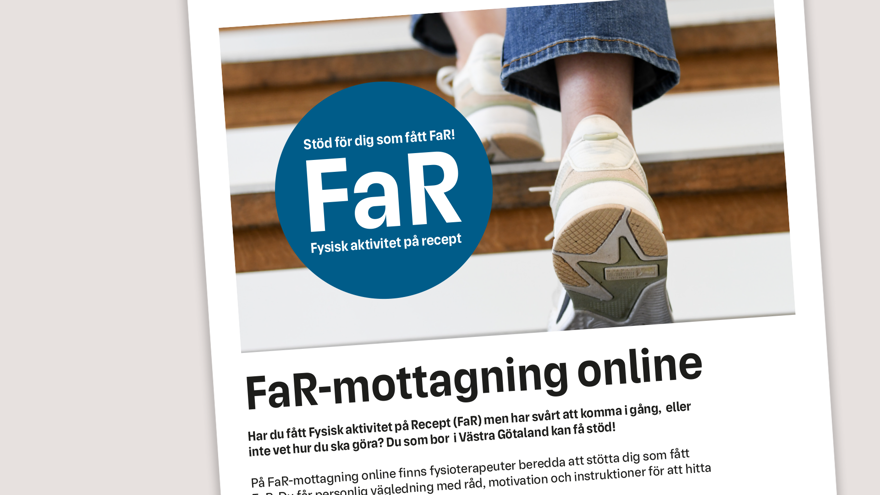 Del av informationsbladet om FaR-mottagning online.