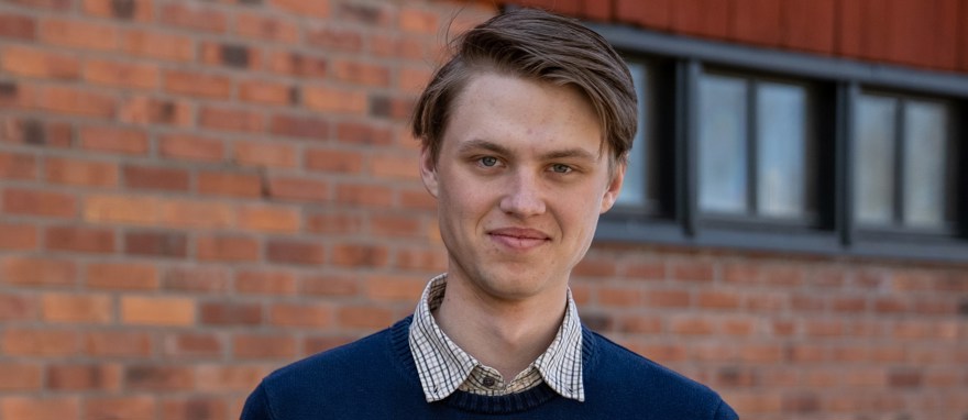 Porträtt av elevambassadören Albin