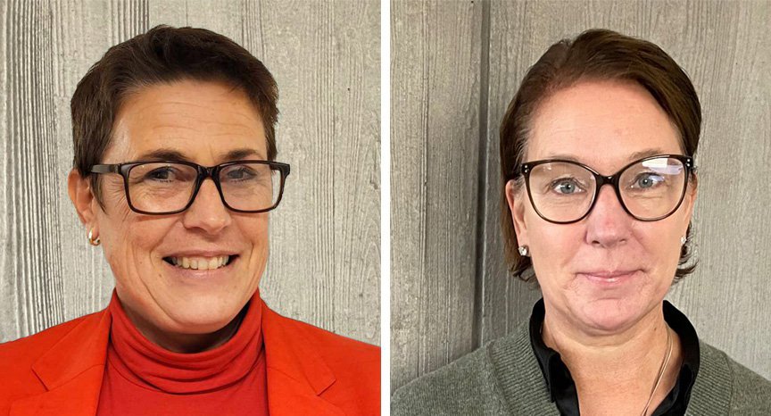 Porträttbilder på Cecilia Träff och Anna-Karin Olin